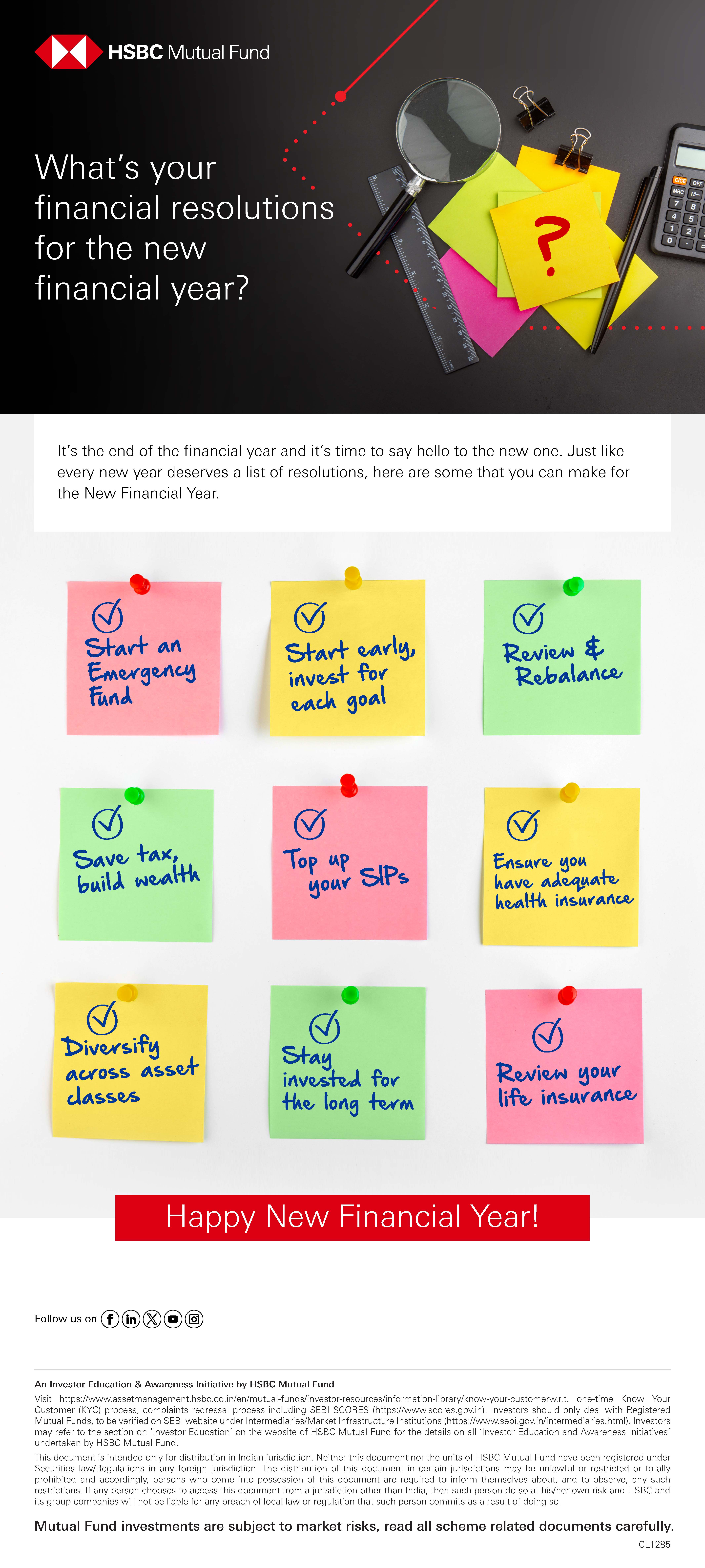 What's Your Financial Resolutions for the New Financial Year?