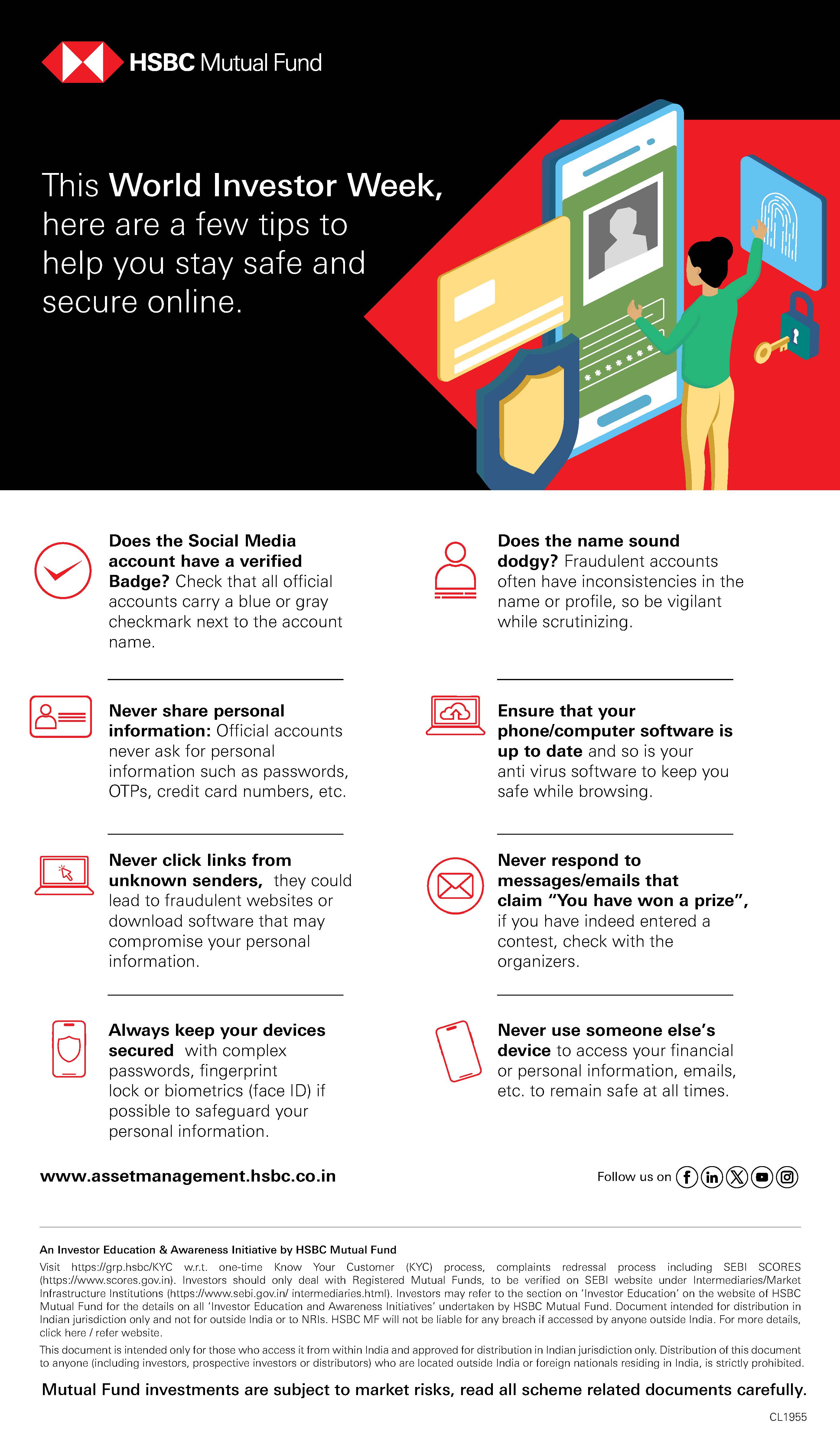World Investor Week 2024 - Tips to Stay Safe and Secure Online