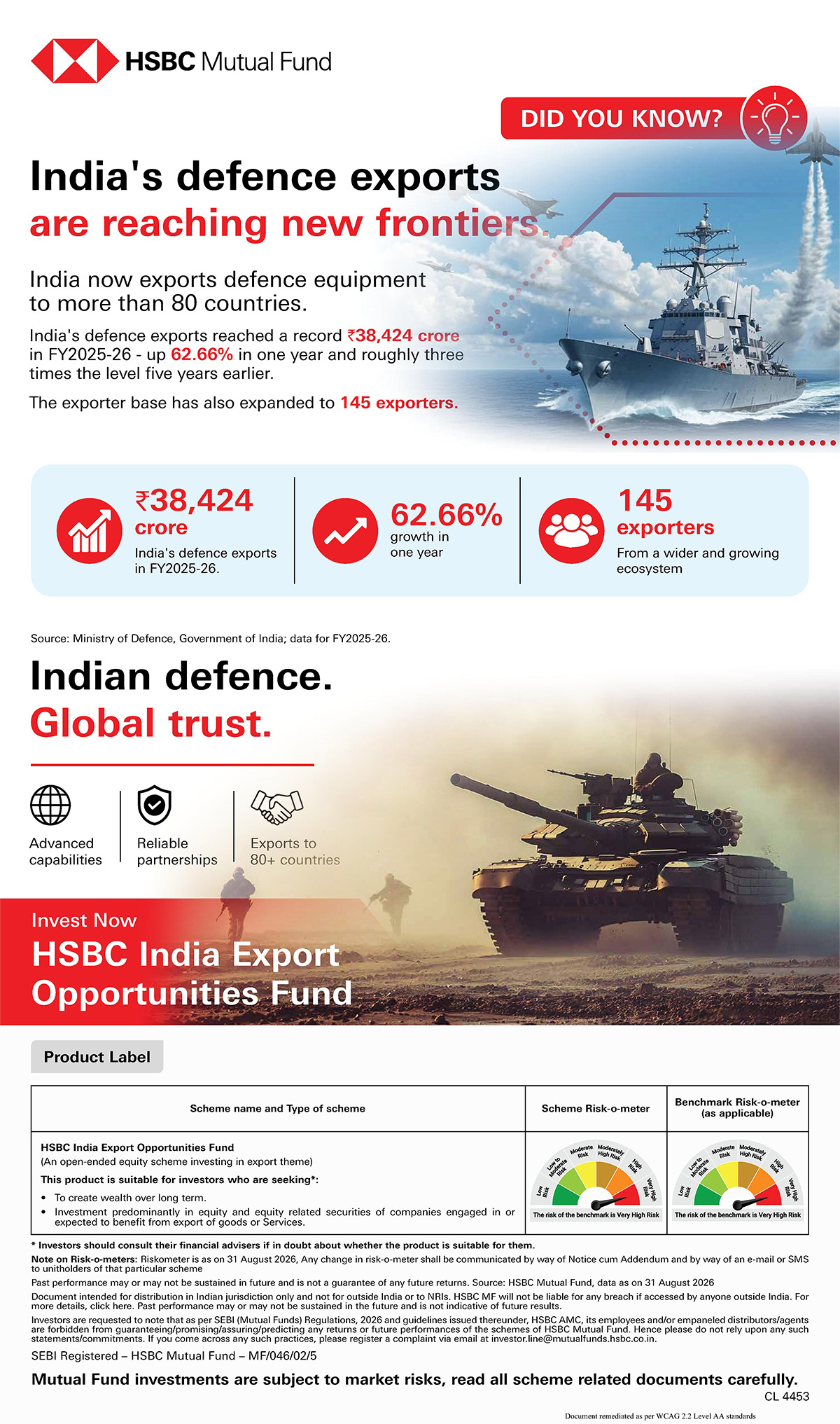 HSBC India Export Opportunities Fund - Defence exports are reaching frontiers