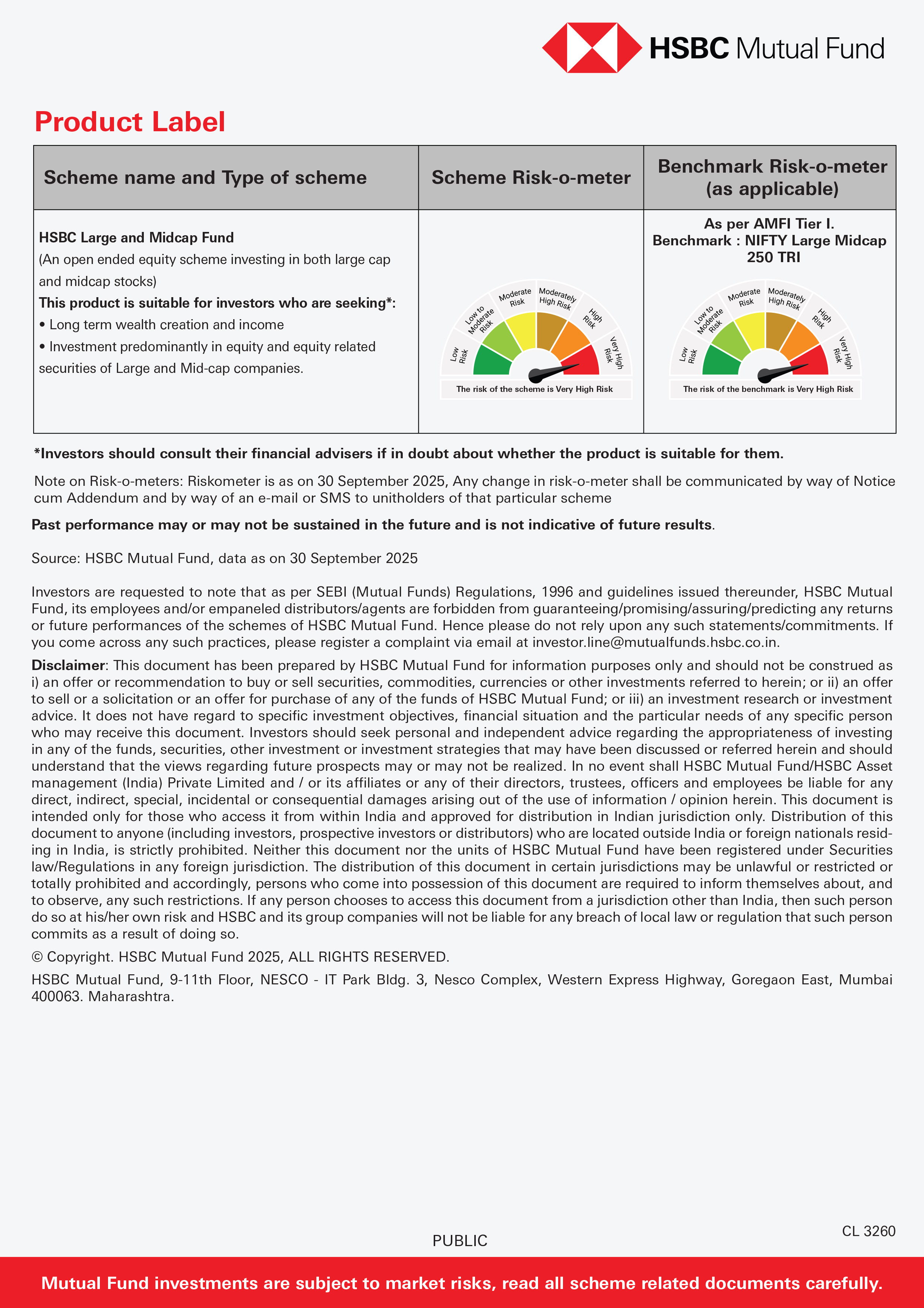 HSBC Large & Mid Cap Fund - October 28, 2025