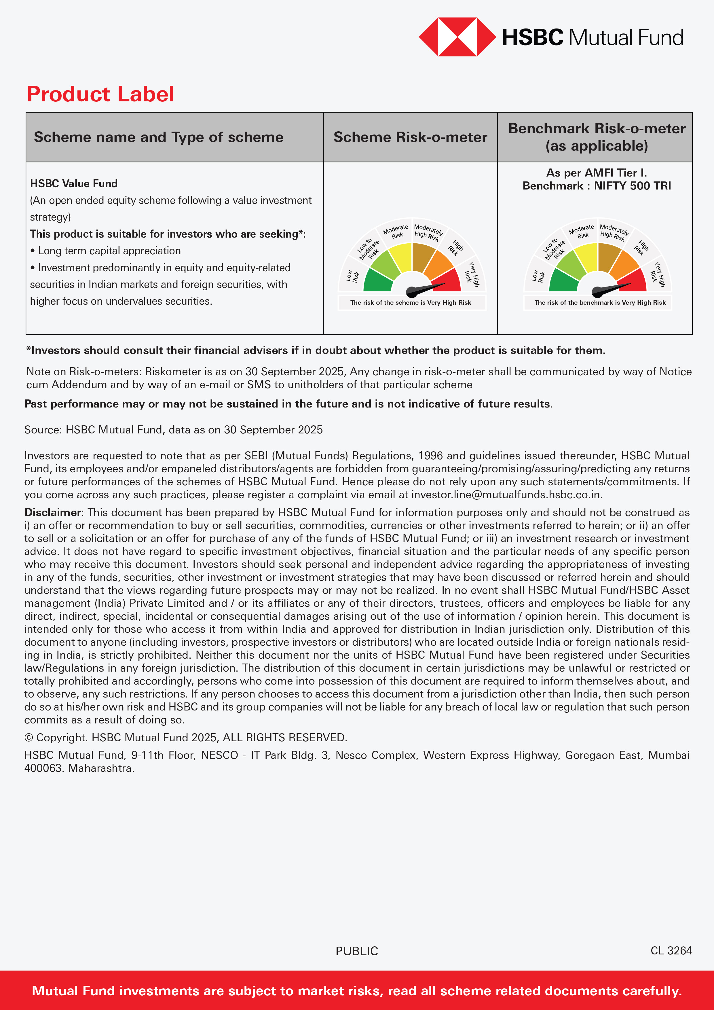 HSBC Value Fund - October 28, 2025
