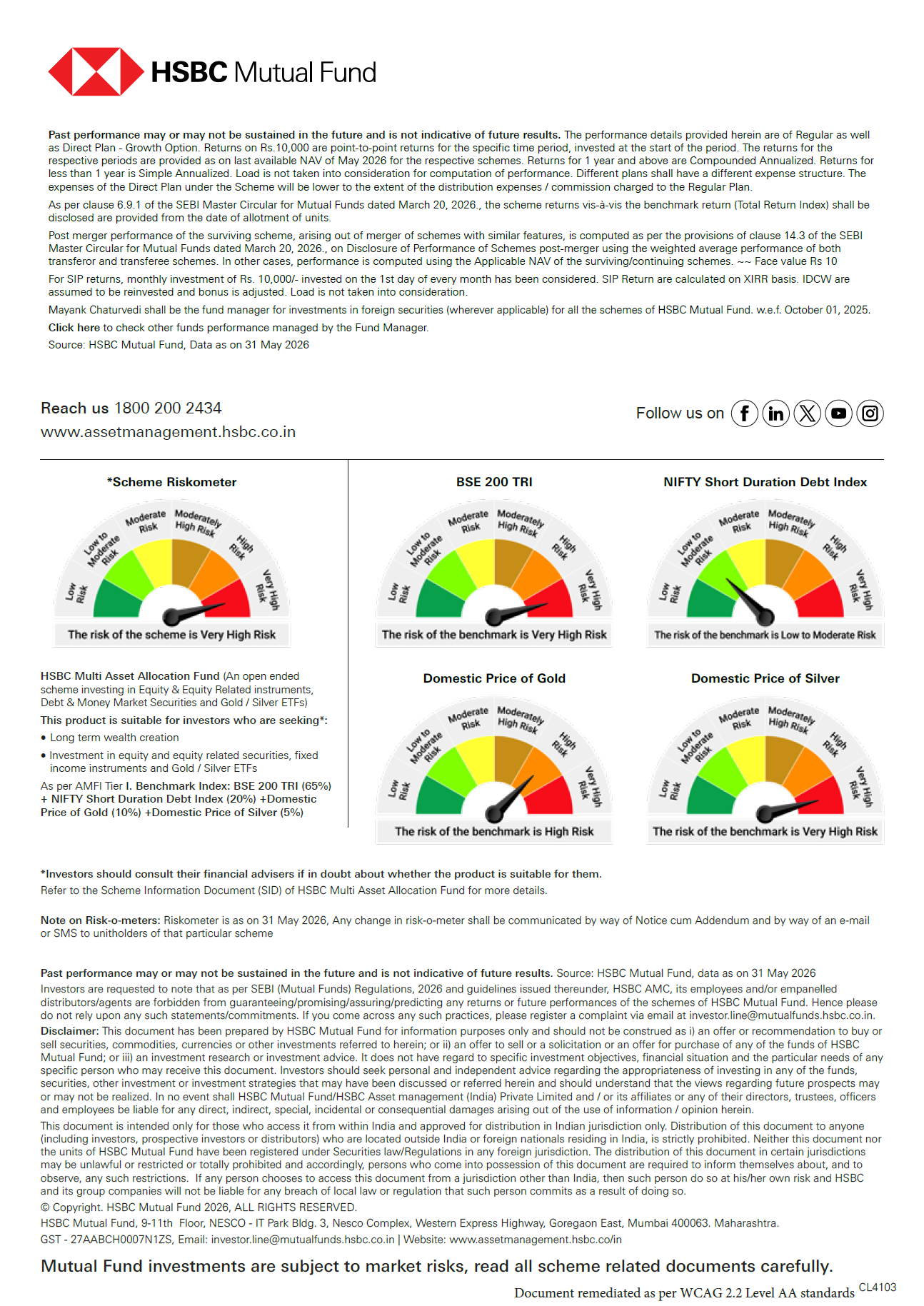 SWP Leaflet - HSBC Multi Asset Allocation Fund - June 2026